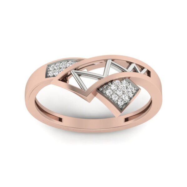Stunning VS1 F 0.10Ct Real Diamond Eternity Wedding Christmas Gift Ring 14Kt White Gold/Yellow Gold/Rose Gold with Authenticate Certificate