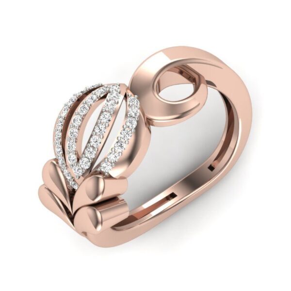 Stunning I1 F 0.22Ct Real Diamond Wedding Christmas Gift Ring 14Kt White Gold/Yellow Gold/Rose Gold with Authenticate Certificate