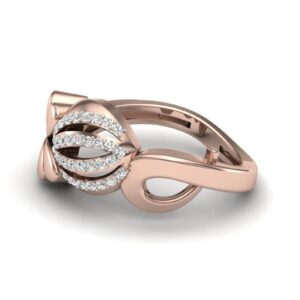 Stunning I1 F 0.22Ct Real Diamond Wedding Christmas Gift Ring 14Kt White Gold/Yellow Gold/Rose Gold with Authenticate Certificate