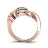 Stunning I1 F 0.22Ct Real Diamond Wedding Christmas Gift Ring 14Kt White Gold/Yellow Gold/Rose Gold with Authenticate Certificate