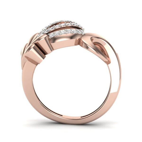 Stunning I1 F 0.22Ct Real Diamond Wedding Christmas Gift Ring 14Kt White Gold/Yellow Gold/Rose Gold with Authenticate Certificate