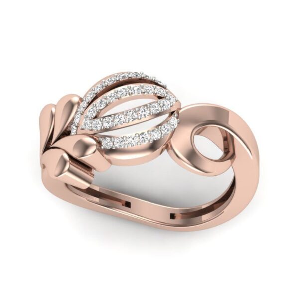 Stunning I1 F 0.22Ct Real Diamond Wedding Christmas Gift Ring 14Kt White Gold/Yellow Gold/Rose Gold with Authenticate Certificate