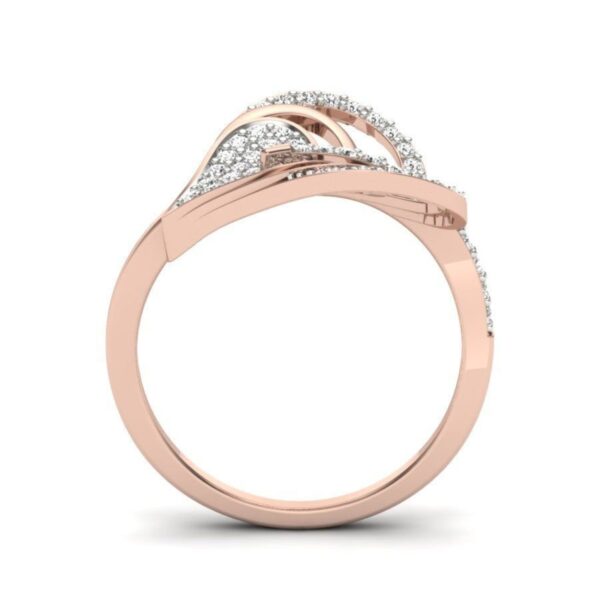Heart Shape SI1 F 0.40Ct Real Diamond Wedding Christmas Gift Ring 14Kt White Gold/Yellow Gold/Rose Gold with Authenticate Certificate