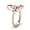Heart Shape SI1 F 0.40Ct Real Diamond Wedding Christmas Gift Ring 14Kt White Gold/Yellow Gold/Rose Gold with Authenticate Certificate