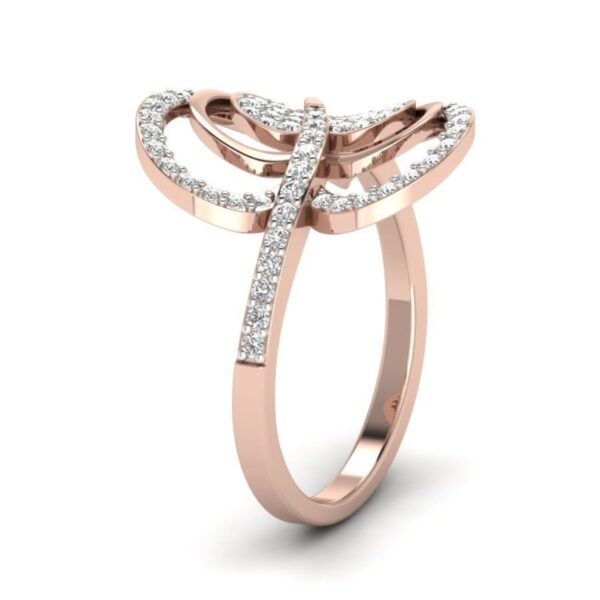 Heart Shape SI1 F 0.40Ct Real Diamond Wedding Christmas Gift Ring 14Kt White Gold/Yellow Gold/Rose Gold with Authenticate Certificate