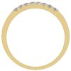 Wedding Ring Bar I1 H 0.20 Ct Round Cut Diamond Ring Bar Set 14K Solid Yellow Gold/White Gold/Rose Gold Authenticate Certificate