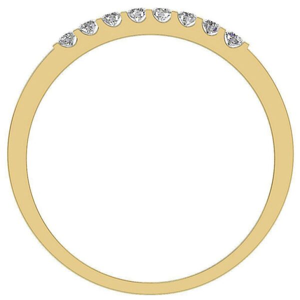 Wedding Ring Bar I1 H 0.20 Ct Round Cut Diamond Ring Bar Set 14K Solid Yellow Gold/White Gold/Rose Gold Authenticate Certificate