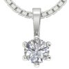 Round Diamond I1 H 0.25 Carat Solitaire Pendant 14K White Gold/Rose Gold/Yellow Gold With Certificate With or Without Chain 18"