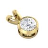 Solitaire Diamond I1 I2 H 0.40 Carat Pendant Necklace 14K White Gold/Rose Gold/Yellow Gold With Certificate With or Without Chain 18"