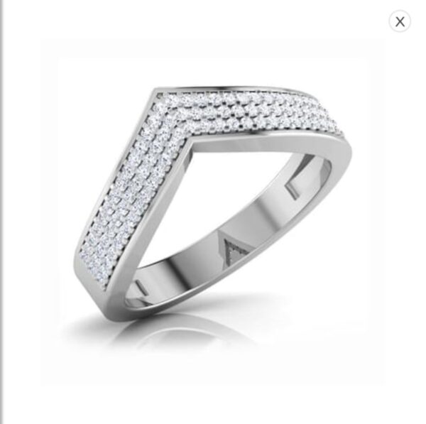 Trio Raw SI F-G 0.25Ct Real Diamond Wedding Christmas Gift Ring 14Kt White Gold/Yellow Gold/Rose Gold with Authenticate Certificate