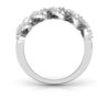 Two Cross Line Band SI FG 0.25Ct Real Diamond Wedding Christmas Gift Ring 14Kt White Gold/Yellow Gold/Rose Gold wiAuthenticate Certificate