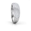 6 Row Beautiful SI FG 0.34Ct Real Diamond Wedding Christmas Gift Ring 14Kt White Gold/Yellow Gold/Rose Gold wiAuthenticate Certificate