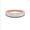 Lindy Pave Ring SI FG 0.23Ct Real Diamond Wedding Christmas Gift Ring 14Kt White Gold/Yellow Gold/Rose Gold Authenticate Certificate