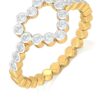 Heart Shape Diamond Ring SI1 H 0.18 Ct Round Cut Valantine Gift 14K Solid Yellow Gold Authenticate Certificate