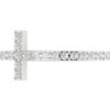 Cross Anniversary Ring SI1 H 0.15Ct Round Cut Diamond Prong Set 14K Solid Yellow Gold/White Gold/Rose Gold Authenticate Certificate