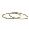 E VS1 1.01Ct Round Diamond Hoops Earrings 4K Solid Yellow Gold/White Gold/Rose Gold Authenticate Certificate