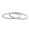 E VS1 1.01Ct Round Diamond Hoops Earrings 4K Solid Yellow Gold/White Gold/Rose Gold Authenticate Certificate