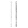 E VS1 1.01Ct Round Diamond Hoops Earrings 4K Solid Yellow Gold/White Gold/Rose Gold Authenticate Certificate