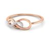 Turns Around SI1 H 0.07 Ct Round Cut Diamond Prong Set 14K Solid Yellow Gold/White Gold/Rose Gold Authenticate Certificate