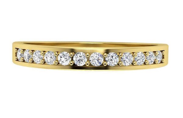 I1 H 0.25 Ct Round Cut Diamond Ring Prong Set 14K Solid Yellow Gold/White Gold/Rose Gold Authenticate Certificate