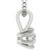 Round Diamond I1 H 0.25 Carat Solitaire Pendant 14K White Gold/Rose Gold/Yellow Gold With Certificate With or Without Chain 18"