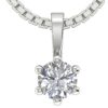 Round Diamond I1 H 0.25 Carat Solitaire Pendant 14K White Gold/Rose Gold/Yellow Gold With Certificate With or Without Chain 18"