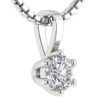 Round Diamond I1 H 0.25 Carat Solitaire Pendant 14K White Gold/Rose Gold/Yellow Gold With Certificate With or Without Chain 18"