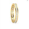 Classic Eternity Band SI1 H 0.63 Ct Round Cut Diamond Prong Set 14K Solid Yellow Gold/White Gold/Rose Gold Authenticate Certificate