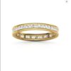 Classic Eternity Band SI1 H 0.63 Ct Round Cut Diamond Prong Set 14K Solid Yellow Gold/White Gold/Rose Gold Authenticate Certificate