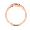 Turns Around SI1 H 0.07 Ct Round Cut Diamond Prong Set 14K Solid Yellow Gold/White Gold/Rose Gold Authenticate Certificate