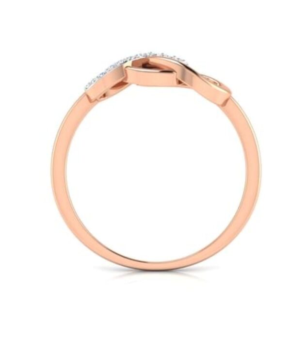 Turns Around SI1 H 0.07 Ct Round Cut Diamond Prong Set 14K Solid Yellow Gold/White Gold/Rose Gold Authenticate Certificate