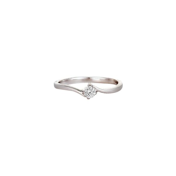 Solitaire SI H 0.15Ct Round Real Diamond/Lab Grown Diamond 14Kt White Gold/Rose Gold/ Yellow Gold Anniversary/Wedding Ring With Certificate