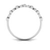 Floral Dot Diamond Ring SI1 H 0.11 Ct Round Cut 14K Solid Yellow Gold Authenticate Certificate