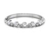 Floral Dot Diamond Ring SI1 H 0.11 Ct Round Cut 14K Solid Yellow Gold Authenticate Certificate