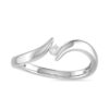 Single Solitaire Diamond Ring SI1 H 0.10 Ct Round Cut 14K Solid White Gold Authenticate Certificate