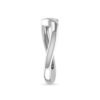 Single Solitaire Diamond Ring SI1 H 0.10 Ct Round Cut 14K Solid White Gold Authenticate Certificate