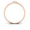 Five Diamond Ring SI1 H 0.05 Ct Round Cut 14K Solid Yellow Gold Authenticate Certificate