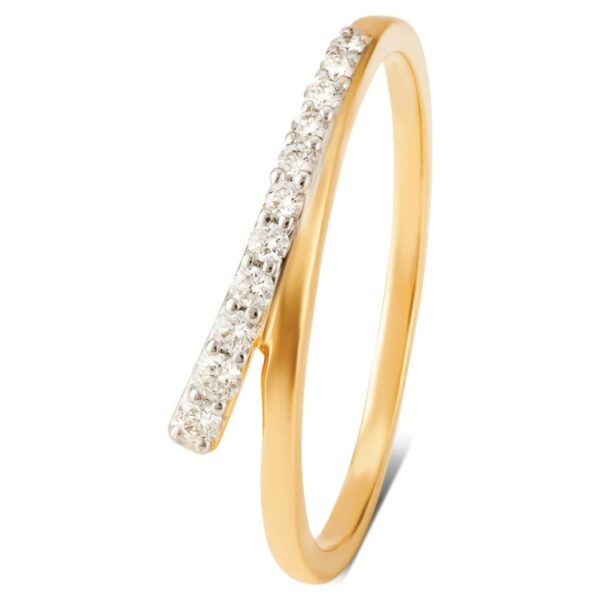 Delicate SI H 0.10Ct Round Real Diamond/Lab Grown Diamond 14Kt White Gold/Rose Gold/ Yellow Gold Anniversary/Wedding Ring With Certificate