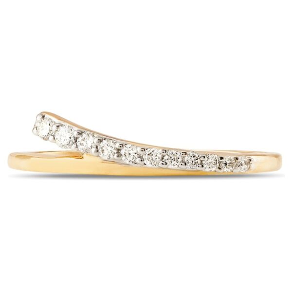 Delicate SI H 0.10Ct Round Real Diamond/Lab Grown Diamond 14Kt White Gold/Rose Gold/ Yellow Gold Anniversary/Wedding Ring With Certificate