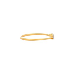SI H 0.06Ct Round Four Real Diamond/Lab Grown Diamond 14Kt White Gold/Rose Gold/ Yellow Gold Anniversary/Wedding Ring With Certificate