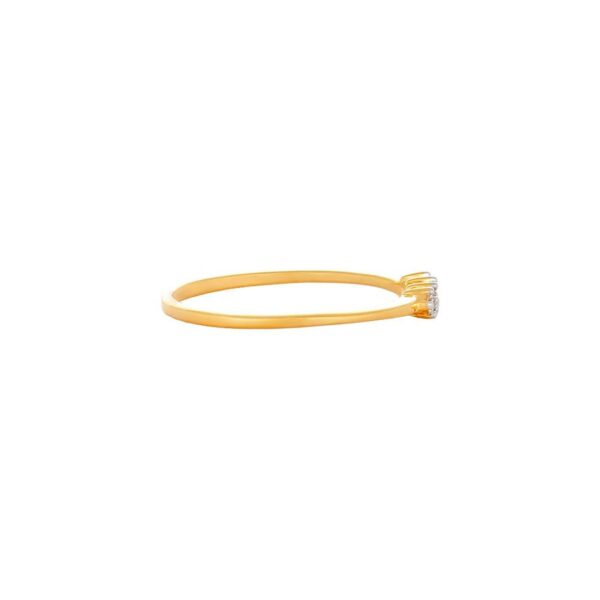 SI H 0.06Ct Round Four Real Diamond/Lab Grown Diamond 14Kt White Gold/Rose Gold/ Yellow Gold Anniversary/Wedding Ring With Certificate