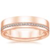 Eternity Men's Band SI H 0.19Ct Real Diamond Ring 14Kt White Gold/Yellow Gold/Rose Gold With Authenticate Certificate