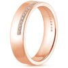 Eternity Men's Band SI H 0.19Ct Real Diamond Ring 14Kt White Gold/Yellow Gold/Rose Gold With Authenticate Certificate