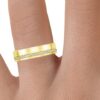Eternity Men's Band SI H 0.19Ct Real Diamond Ring 14Kt White Gold/Yellow Gold/Rose Gold With Authenticate Certificate