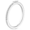 Center Baguette & Rest Round Band SI F-G 0.21 TCt Diamond Prong Set 14K Solid Yellow Gold/White Gold/Rose Gold Authenticate Certificate