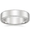 Eternity Men's Band SI H 0.42Ct Real Diamond Ring 14Kt White Gold/Yellow Gold/Rose Gold With Authenticate Certificate For Father's Day