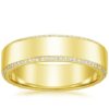 Eternity Men's Band SI H 0.42Ct Real Diamond Ring 14Kt White Gold/Yellow Gold/Rose Gold With Authenticate Certificate For Father's Day
