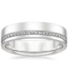 Eternity Men's Band SI H 0.19Ct Real Diamond Ring 14Kt White Gold/Yellow Gold/Rose Gold With Authenticate Certificate
