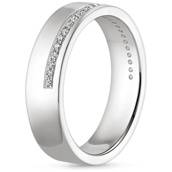 Eternity Men's Band SI H 0.19Ct Real Diamond Ring 14Kt White Gold/Yellow Gold/Rose Gold With Authenticate Certificate