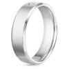 Solitaire Men's Band SI H 0.10Ct Real Diamond Ring 14Kt White Gold/Yellow Gold/Rose Gold With Authenticate Certificate For Father's Day